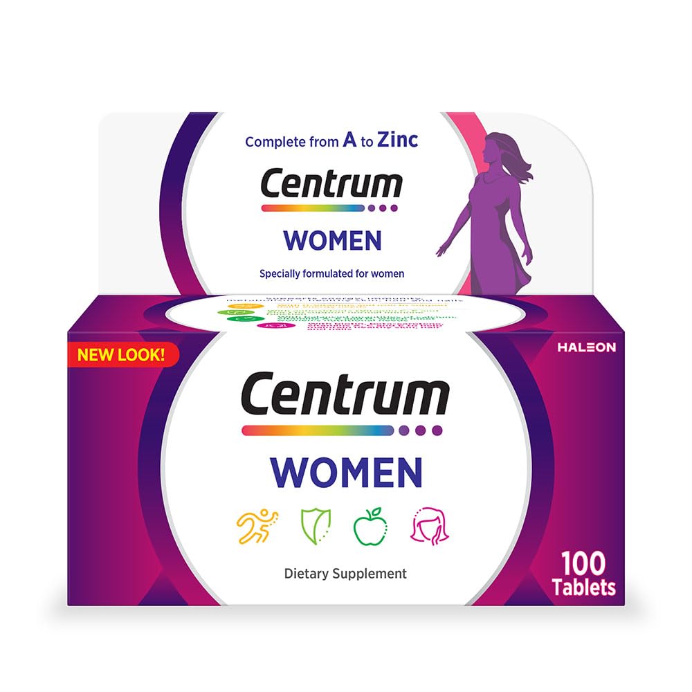 Centrum Women Specially Formulated Multivitamin for Women, 100 Tablets
