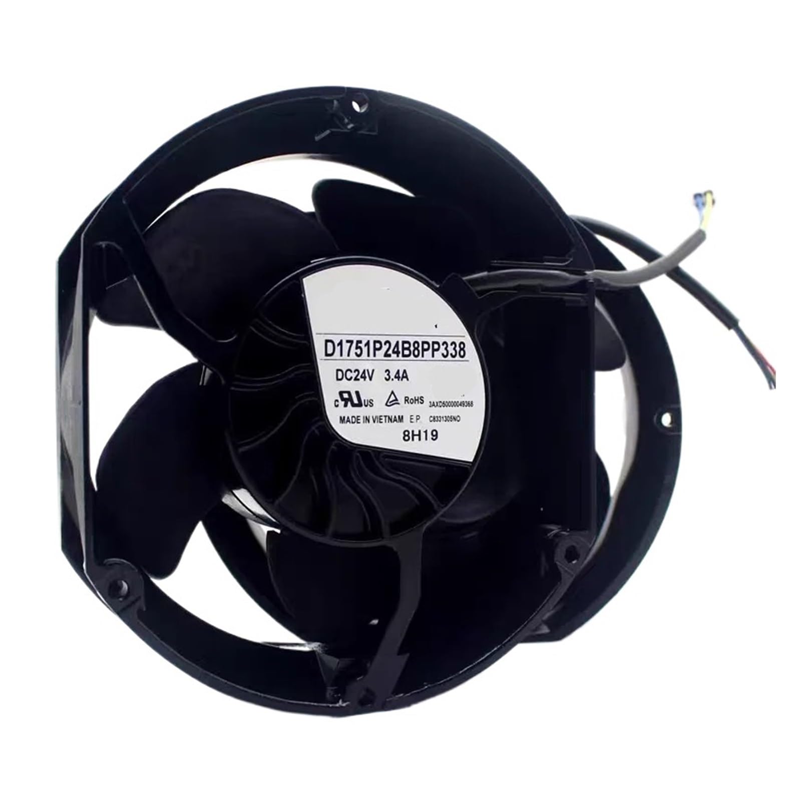 ZVQYSGIW 1pcs D1751P24B8PP338 24V 3.4A 17251 172 * 172 * 51mm cooling fan