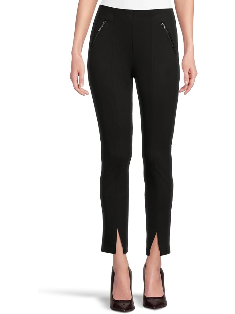 Black Liverpool Los Angeles High-Rise Pull-On Legging w/ Slit Hem