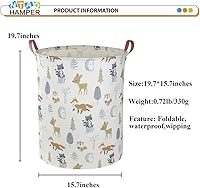 Vista 5 de Cesta de lavandería, cesta de ropa, caja de almacenamiento impermeable para el dormitorio, cesta organizadora de ropa, caja para libros, decoración