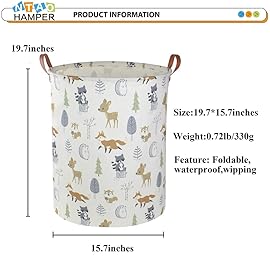 NTAOHAMPER Purple Butterfly Laundry Hamper,kids laundry Basket,Girls Nursery Hamper,Waterproof Storage Bin for Bedroom,Clothes Organizer Basket,Toys Box,Room Decor(Butterfly)