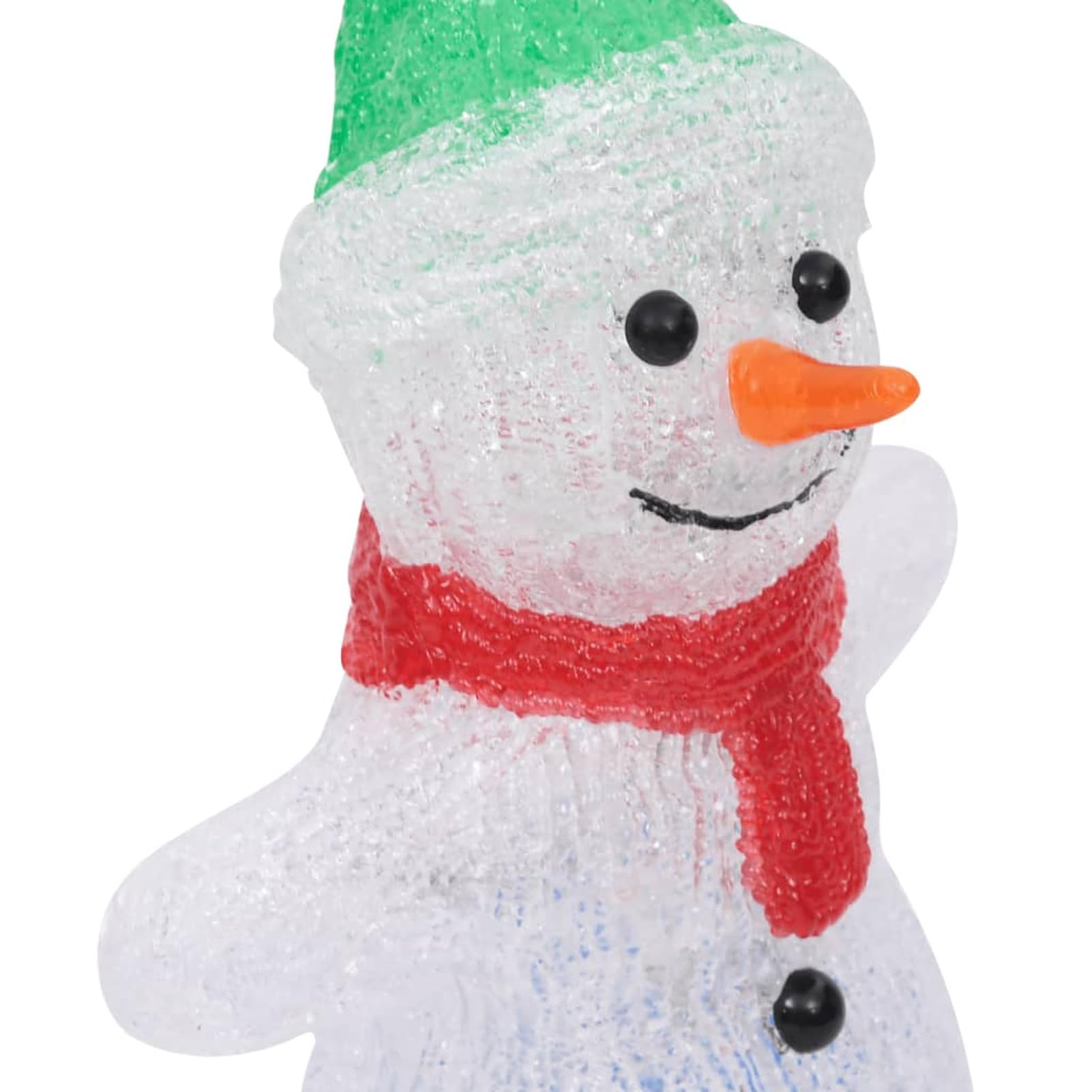 Tidyard Pupazzo di Neve LED, Acrilico 30 cm, 8 Effetti Luce, Impermeabile, Decorazione per Interno ed Esterno
