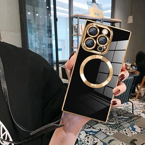 Miniatura 7 de LSL Funda magnética para iPhone 14 Pro compatible con MagSafe TPU suave parachoques anticaídas, antiarañazos, absorción de impactos, cubierta