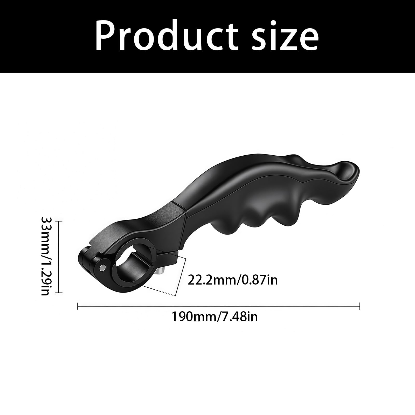 Estensioni ' Impugnatura del Manubrio con Supporto | Coppia ergonomica in silicone con base in lega morsetto per la configurazione guida in bici e con impugnatura