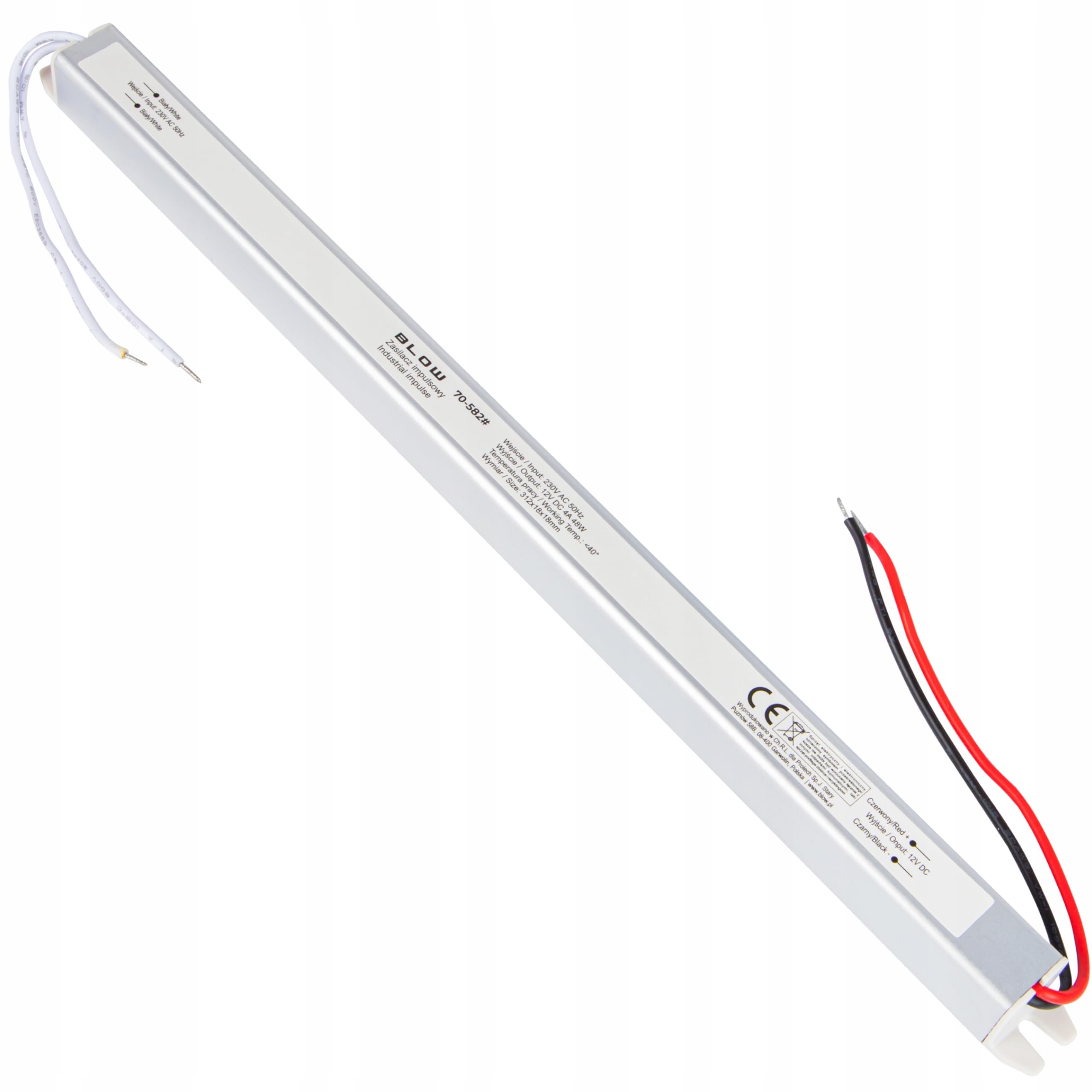 BLOW Zasilacz taśm LED ULTRA SLIM IP20 12V 4A 48W