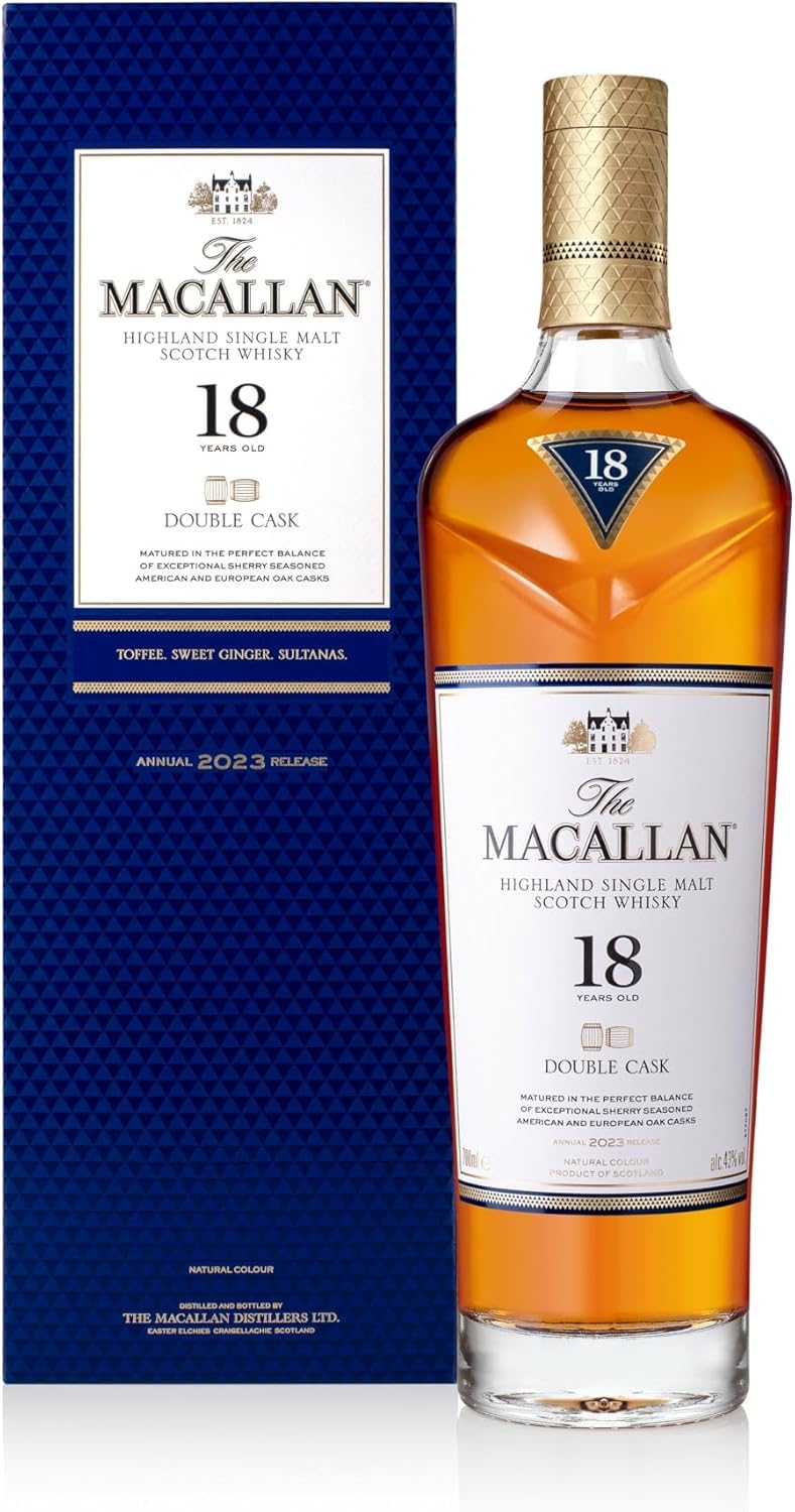 Amazon.co.jp: ザ・マッカランダブルカスク 43度 18年 : 食品・飲料・お酒