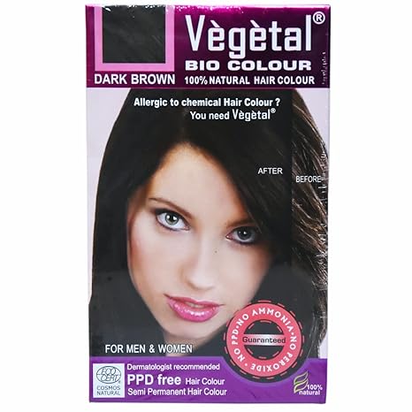 Vegetal Bio Colour-Dark Brown 50 Gm