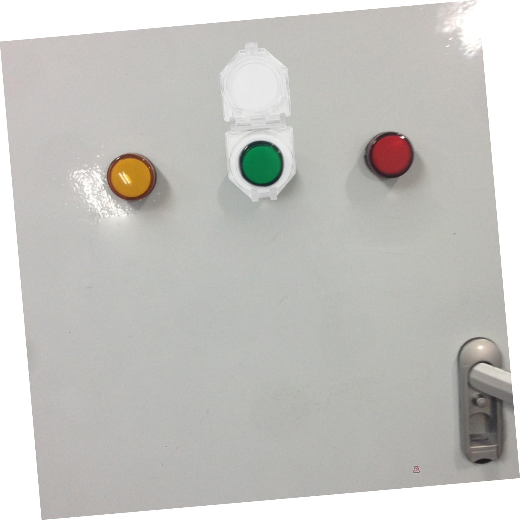 OUNONA 3sets Push Button Round Emergency Stop Button Child Proof Safety Guard Material Cover 6pcs*3