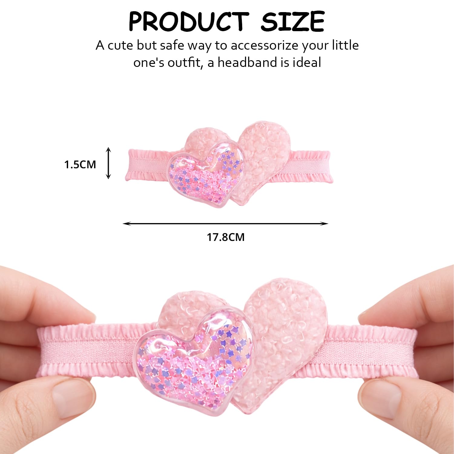 SYGA 3 Pcs Baby Girl Headband Soft Flower Bow Strechable Hairband Suitable For Newborns, Infants, Toddlers And Kids 0-3 Years(Color - 1006),Multi 1