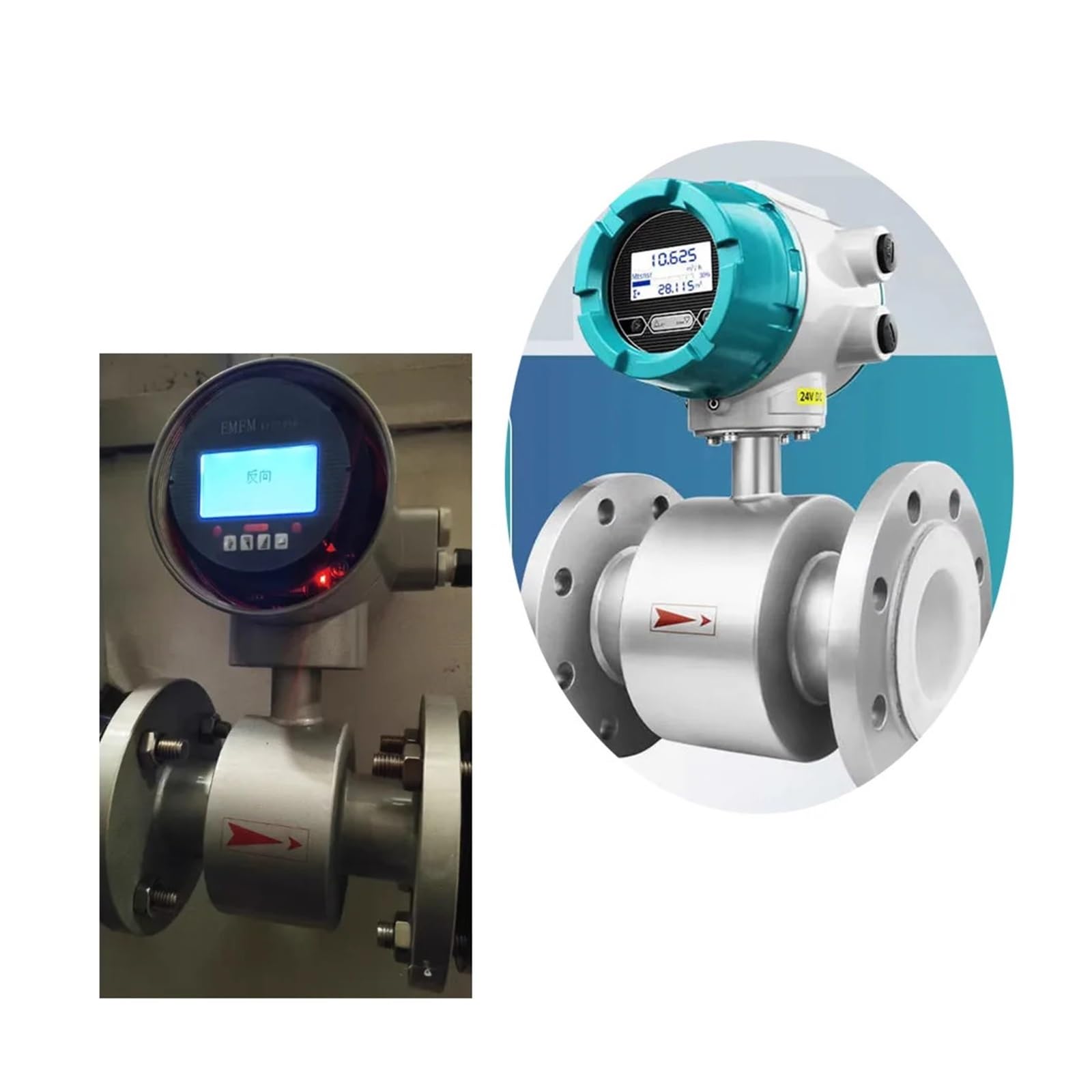 caudalímetro Caudalímetro electromagnético, sensor digital de caudal de líquidos, caudalímetro electromagnético industrial, caudalímetro de fluidos de agua(DN32)
