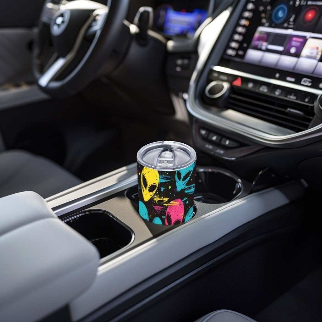 Alien Tumbler 20 oz, UFO Theme Stainless Steel Insulated Cup with Lid and Straw, Christmas, Birthday and Halloween Gifts for Men and Women, Travel Coffee Mug for Cold and Hot Drinks - Image 7