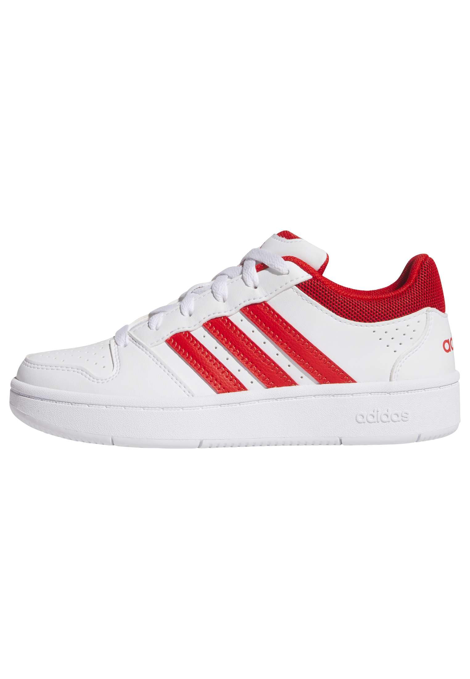 adidas Unisex Kids Hoops Classic J Shoes, FTWR White/red/Orbit Grey, 3.5 UK
