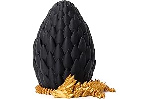 3D Printed Dragon Egg with Flexible Dragon
