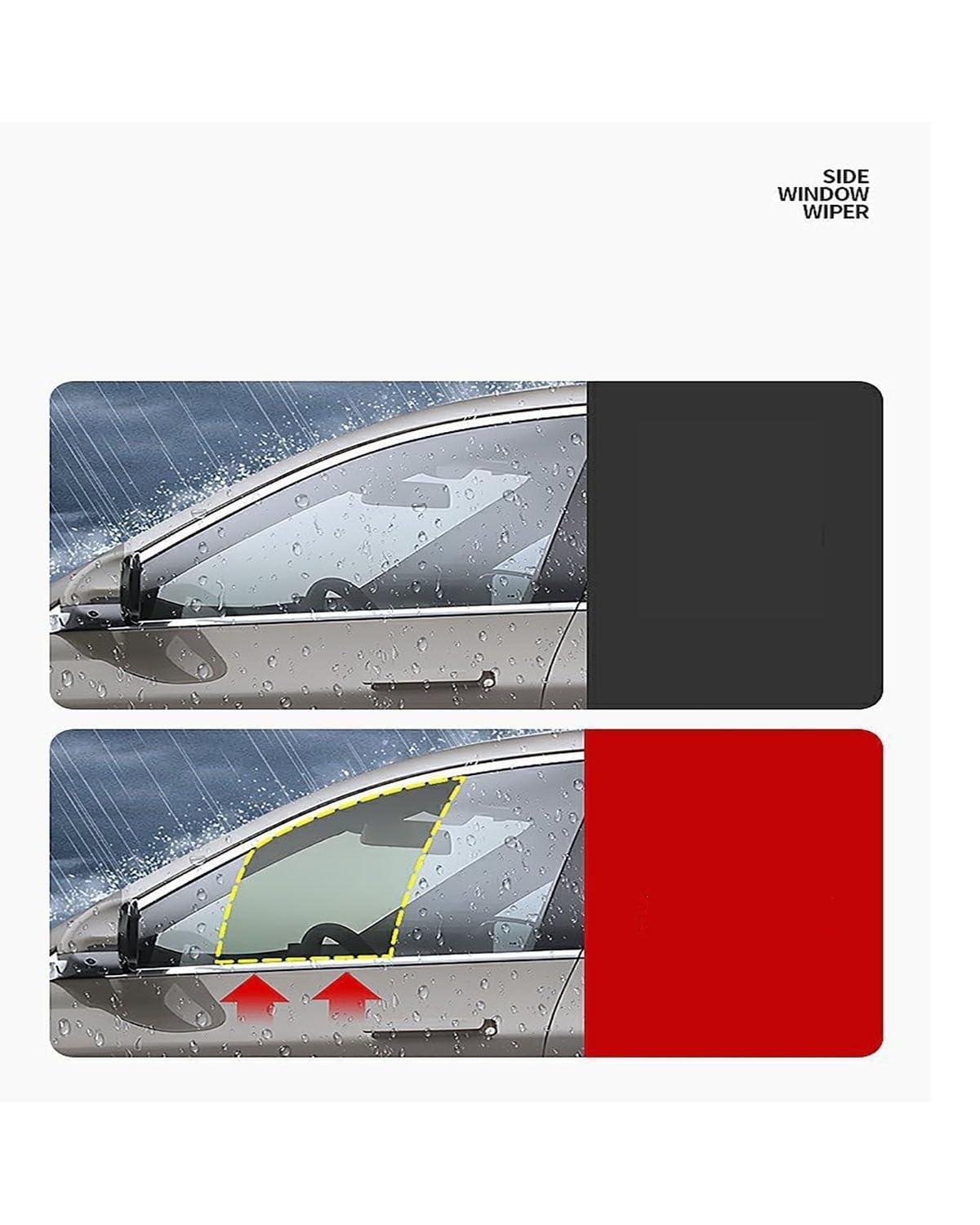 Escobilla limpiaparabrisas Para Para X5 Limpiaparabrisas De Ventana Lateral De Coche De Vidrio Tira Raspadora Doble De Lluvia Y Niebla