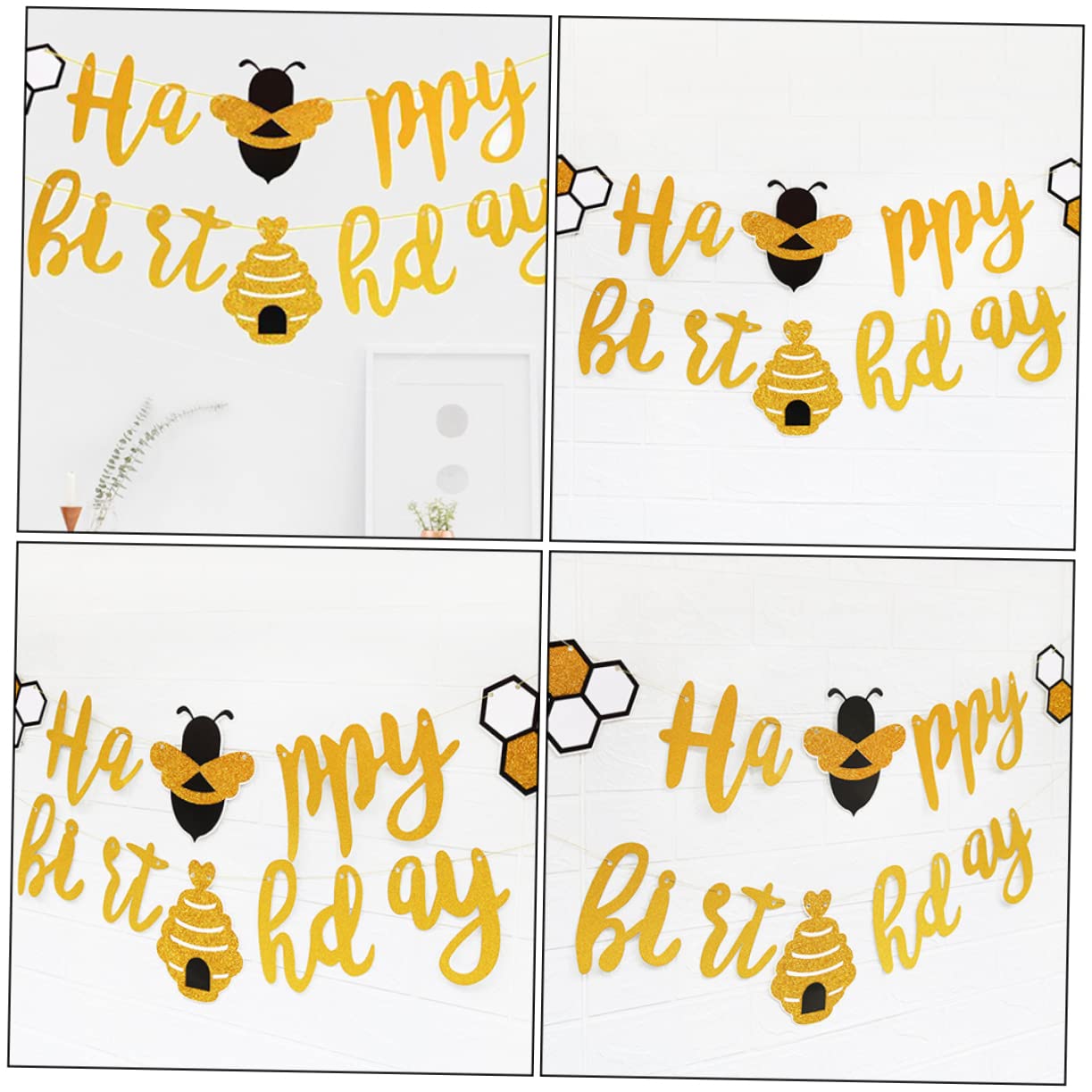 ibasenice 10pezzi Striscione Decorativo Per Compleanno Bunting Accessori Per Compleanno Per Facile Appendere e Riutilizzabile Design e