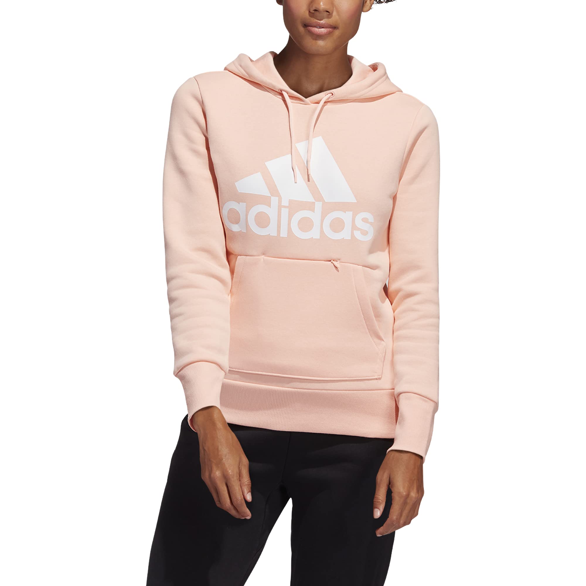 adidas Women's Badge of Sport Overhead Fleece Hoodie