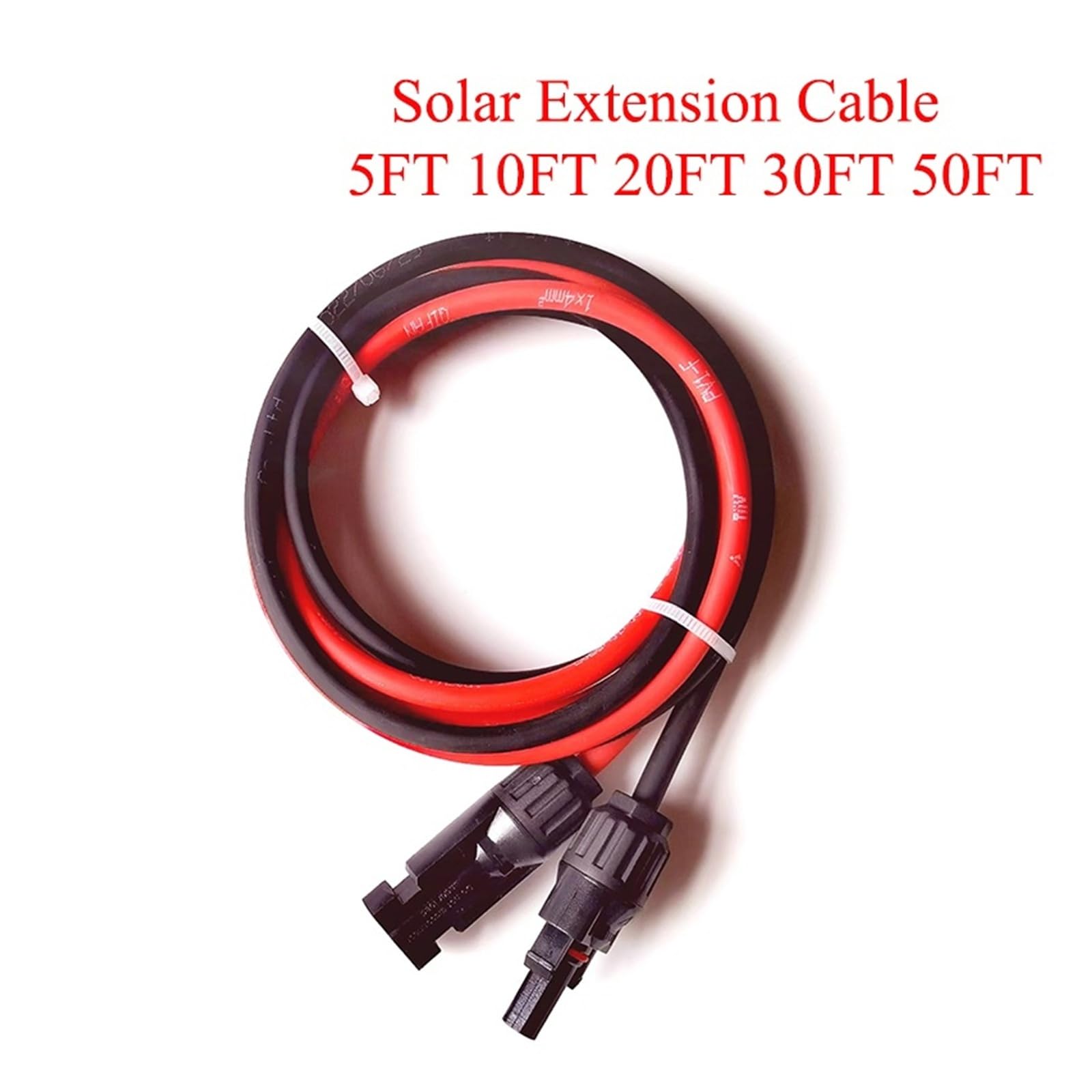 connettore solare 1 coppia di cavi di prolunga solare a testa singola femmina e maschio, cavi fotovoltaici 6/4/2,5/1,5 mm2, cavo solare fotovoltaico da 1 m, 2 m, 3 m, 5 m, 8 m, 10 m metri(5 meter,16 A