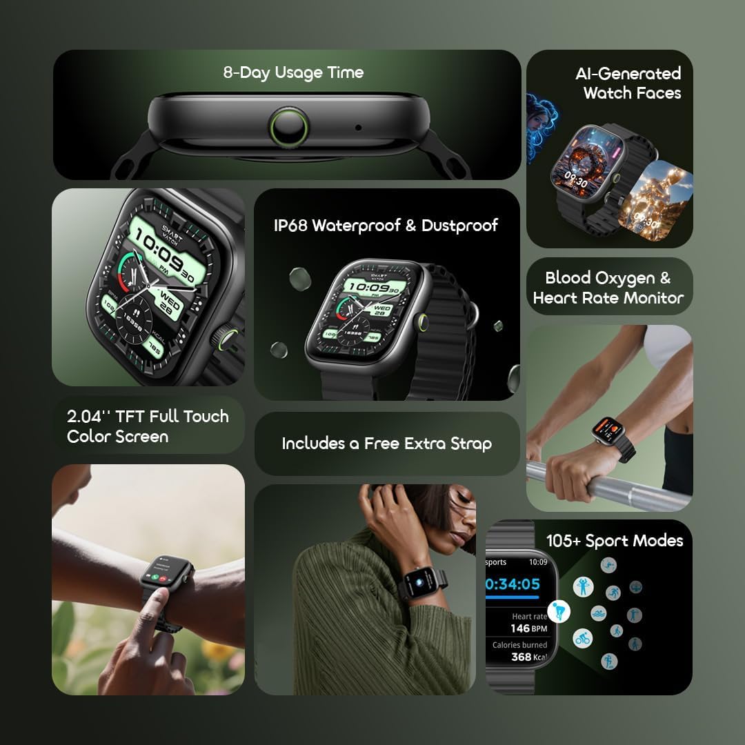 Oraimo OSW-807 Watch 6 Smartwatch battery life