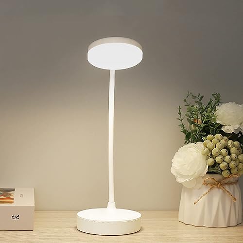 Miniatura 1 de Lámpara de escritorio con 3 modos de color, atenuación continua, lámparas de mesa LED para el cuidado de los ojos, luz nocturna recargable, luz