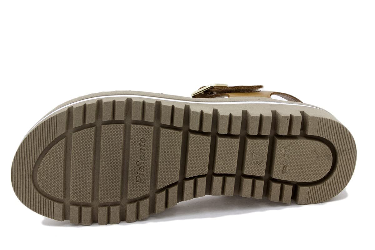 PieSanto - 230776 Sandalia Plantilla Extraíble Piel Blanco para: Mujer