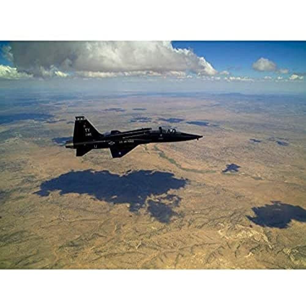 Military USA USAF T-38 Talon Aircraft Fighter Jet Photo Art Print Canvas Premium Wall Decor Poster Mural