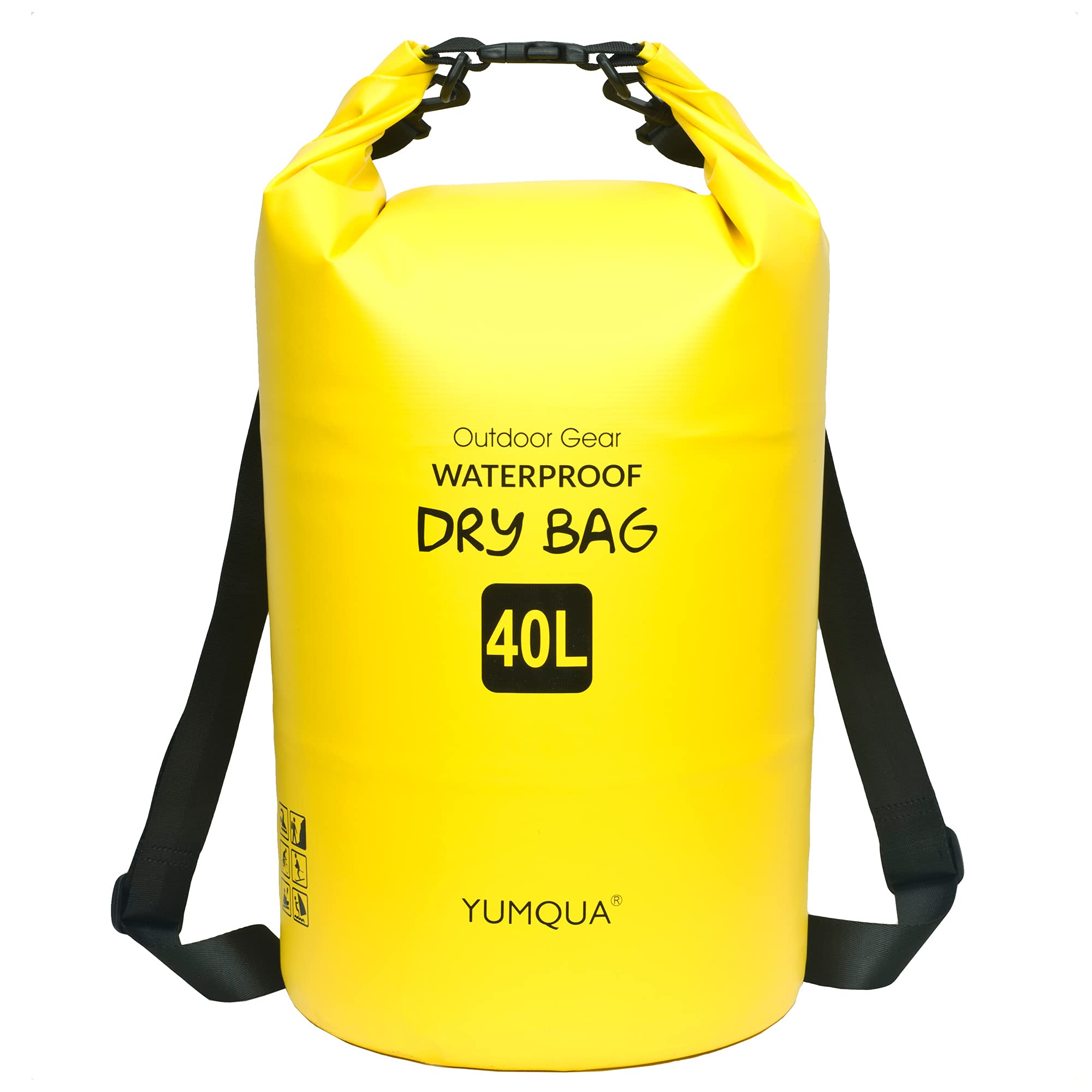 YUMQUA Waterproof Dry Bag Backpack 5L/10L/20L/30L/40L, Roll Top Floating Waterproof Storage Bags for Kayaking, Boating, Swimming, Hiking, Camping and