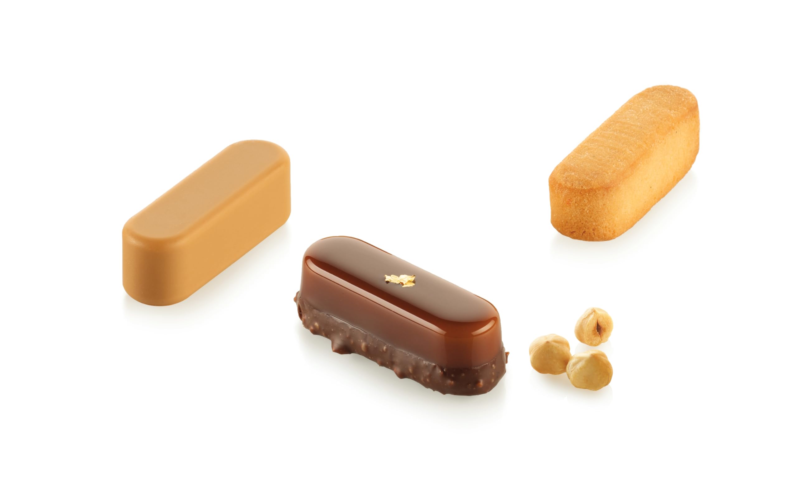 Moules en silicone pour gâteaux Silikomart Éclair XS 14 pour pâtisserie de Noël