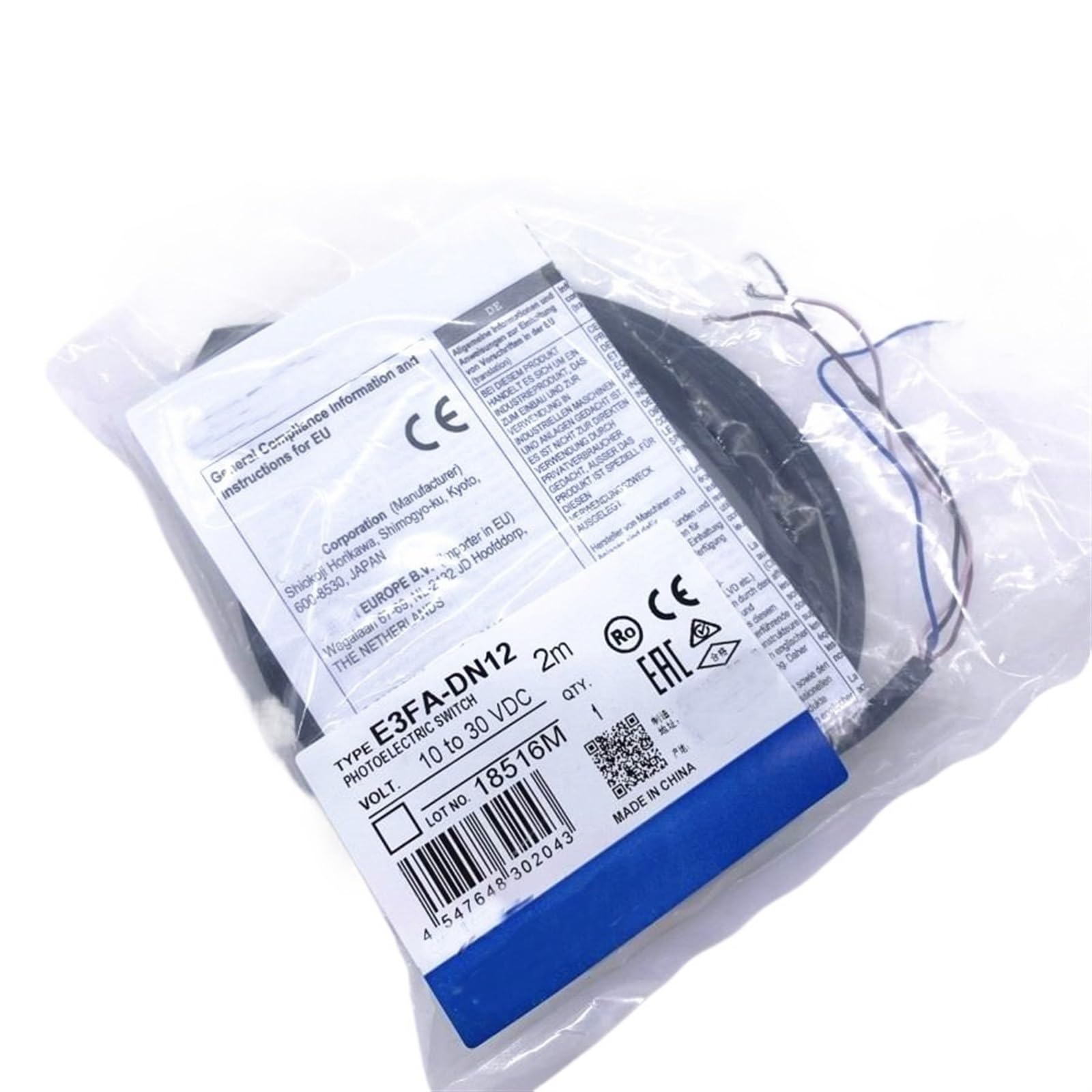 Sensore fotoelettrico E3FA-DN12
