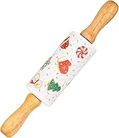 Vista 11 de Mini Rodillo de Silicona para Niños, Superficie Antiadherente Mango de Madera, 9 Pulgadas Paquete de 2