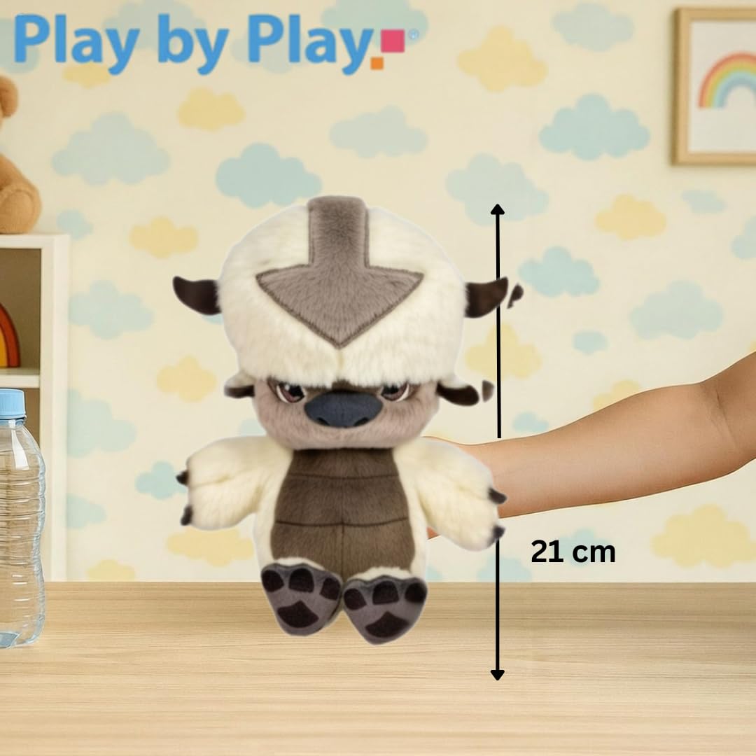 PLAY BY PLAY Avatar: Władca żywiołów, zestaw pluszowych figurek – Aang, Momo i Appa pluszaki (21-27 cm) – miękka pluszowa zabawka dla fanów i kolekcjonerów – 760025766