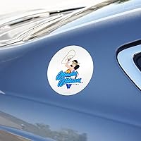 Vista 5 de Wonder Woman 80th Lasso Automotive Car Window Locker Circle Bumper Sticker