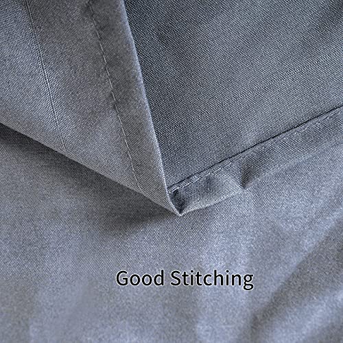 Yostev Grey Ruffle Shower Curtain Farmhouse Fabric Cloth Shower Curtains For Bathroom 72X84 Inches #TOP5