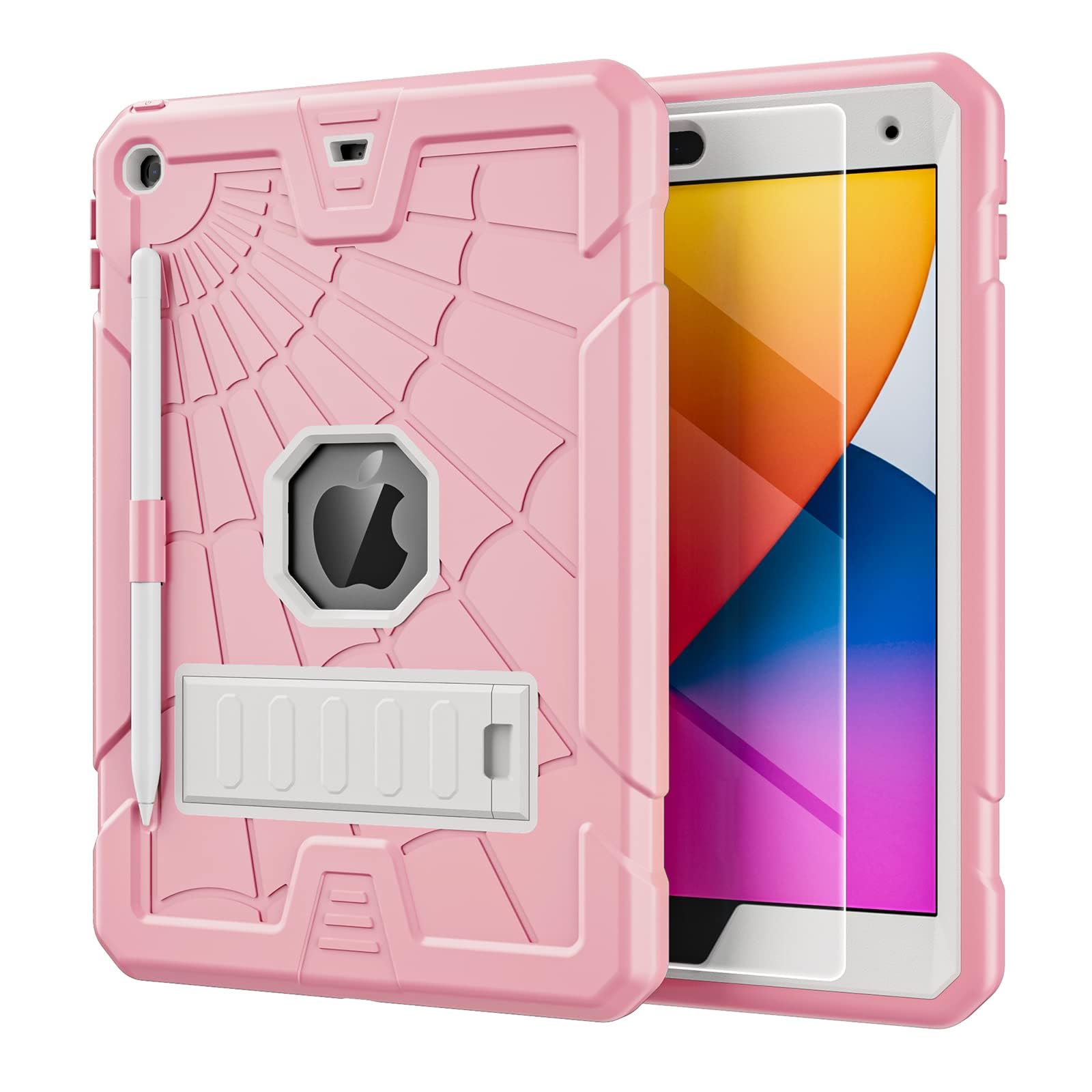 TSQQST iPad 9th/8th/7th Generation Case for Kids w/Glass Screen Protector — Amazon image 12