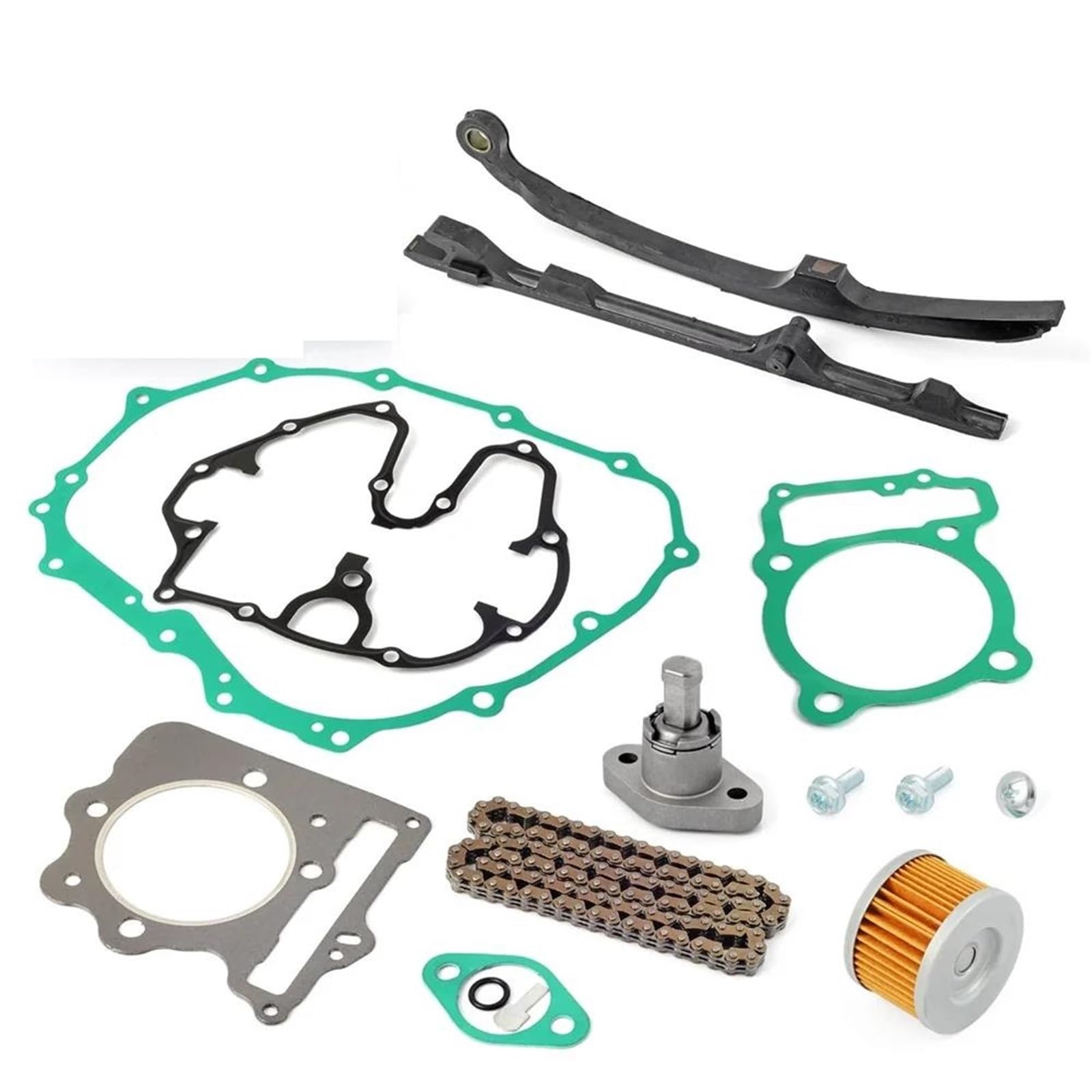 Juego completo de juntas de culata Guías De Cadena Distribución Levas Para Motocicleta Juegos Reparación Juntas Tensores Accesorios Para TRX400EX TRX400X XR400R