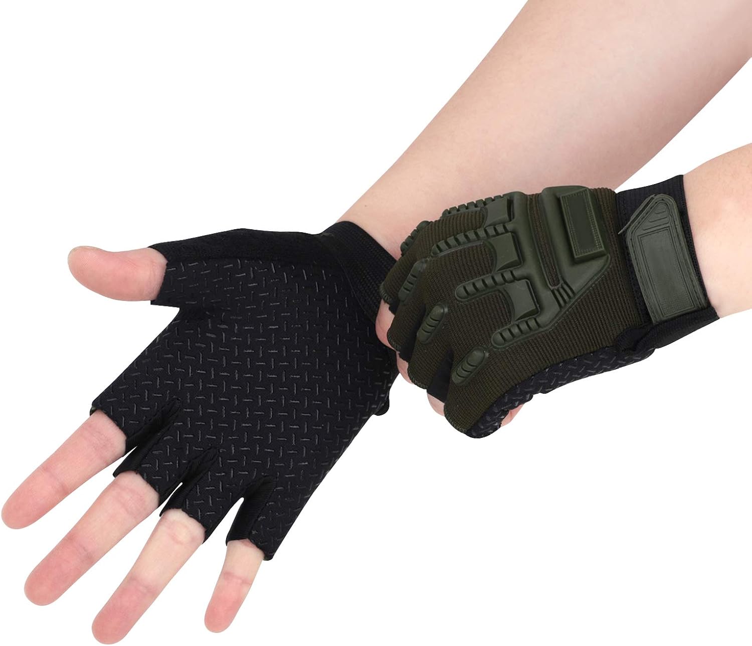 IPENNY Girls Boys Half Finger Cycling Gloves Sport Gym Gloves Racing Mitts Non-Slip Gel Short Finger Breathable Summer Gloves Mountain Road Bike Riding Bicycle Running Climbing Gloves : Sports & Outdoors