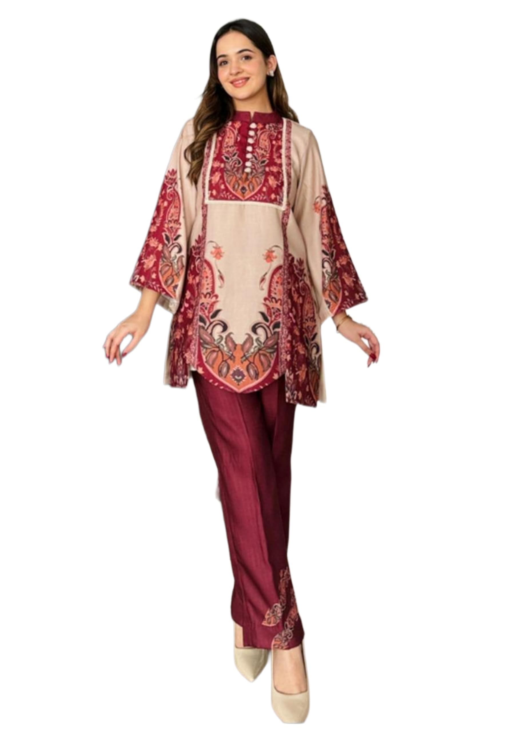 Casual Wear Co ord Set Satin with Print Work For Women 441c