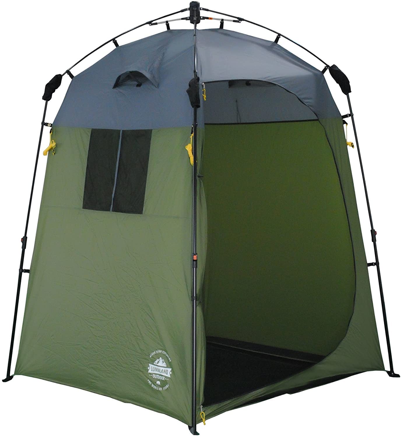 Lumaland Tenda Doccia e Cabina spogliatoio Sistema QuickUp di Montaggio Verde
