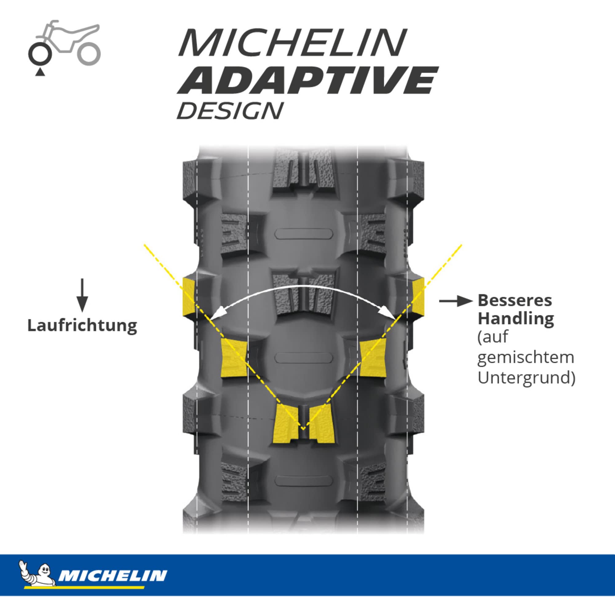 MICHELIN STARCROSS 6 MEDIUM HARD 80/100-21 51M - Vorderseite Reifen
