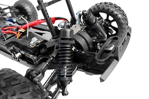 Miniatura 7 de Camión eléctrico de curso corto con electrónica Redcat Racing Blackout SC Escala 110 impermeable Rojo