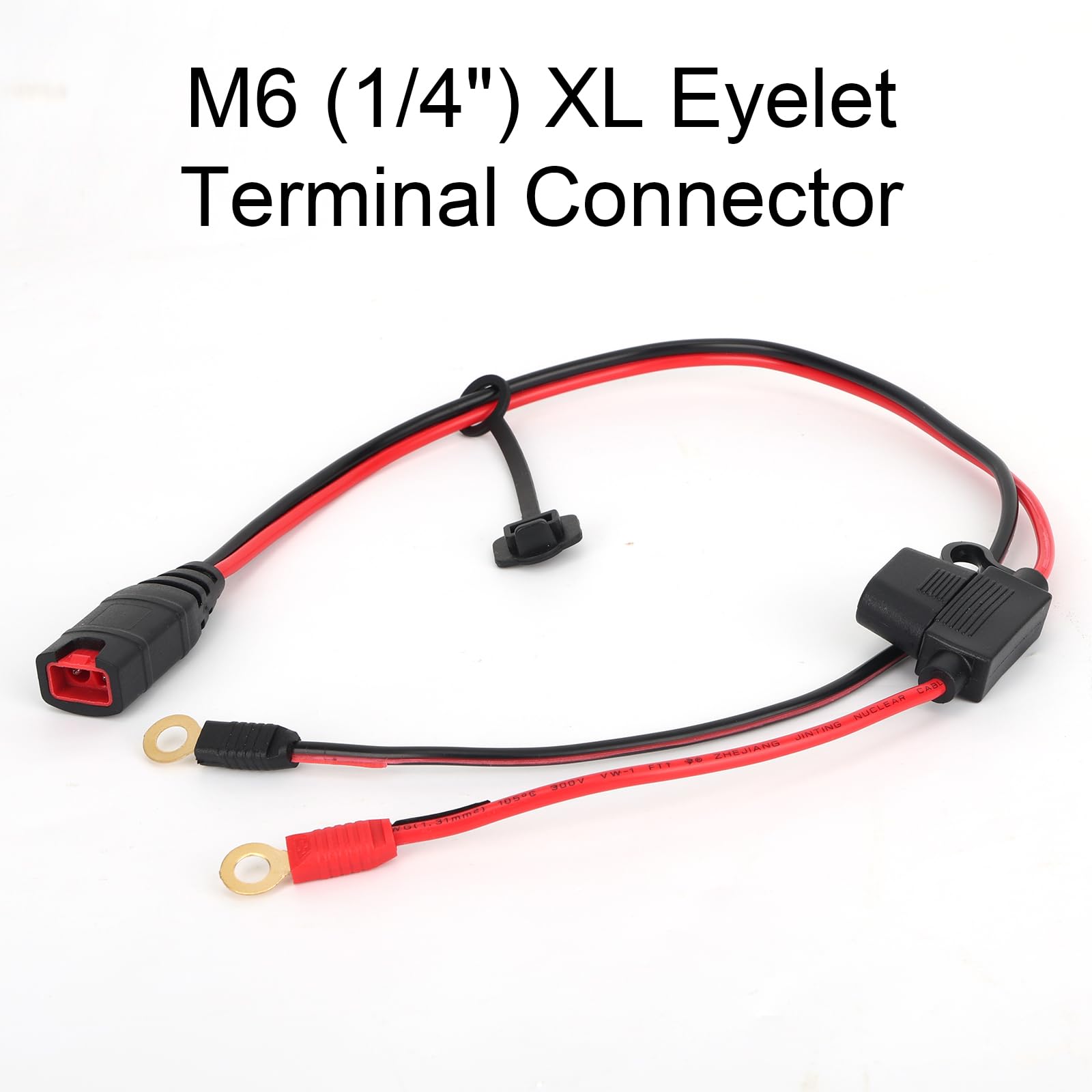 lasuroa Cablaggio Compatibile con NOCO GC002 X-Connect, Connettore Terminale Ad Occhiello XL M6 (1/4") Cavo di Caricabatteria di Mantenimento Accessori per Genius Caricabatterie Intelligente