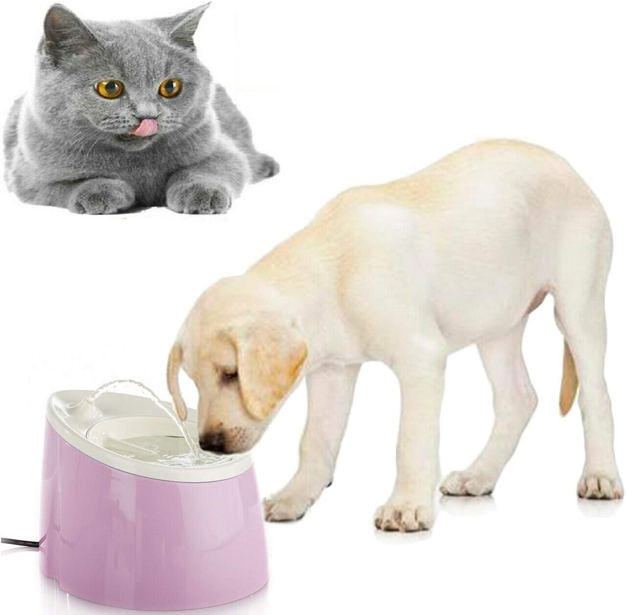 pet Dog Drinking Water cat Drinking Fountain Capacity 1.8 liters - Color May Vary