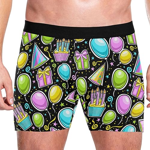 ZZXXB Cardinal Pig Pine Cone Mens Boxer Briefs Breathable Underwear Fly Front With Pouch S - XXL2