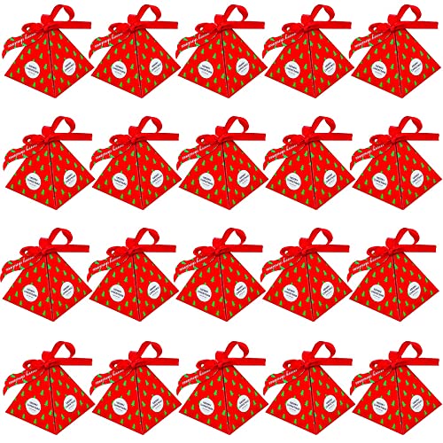 JPYH Bolsa de Papel de Caramelo Triangular de Fiesta de Navidad, Caja Decorada, Caja de Dulces, 20 Piezas Cover
