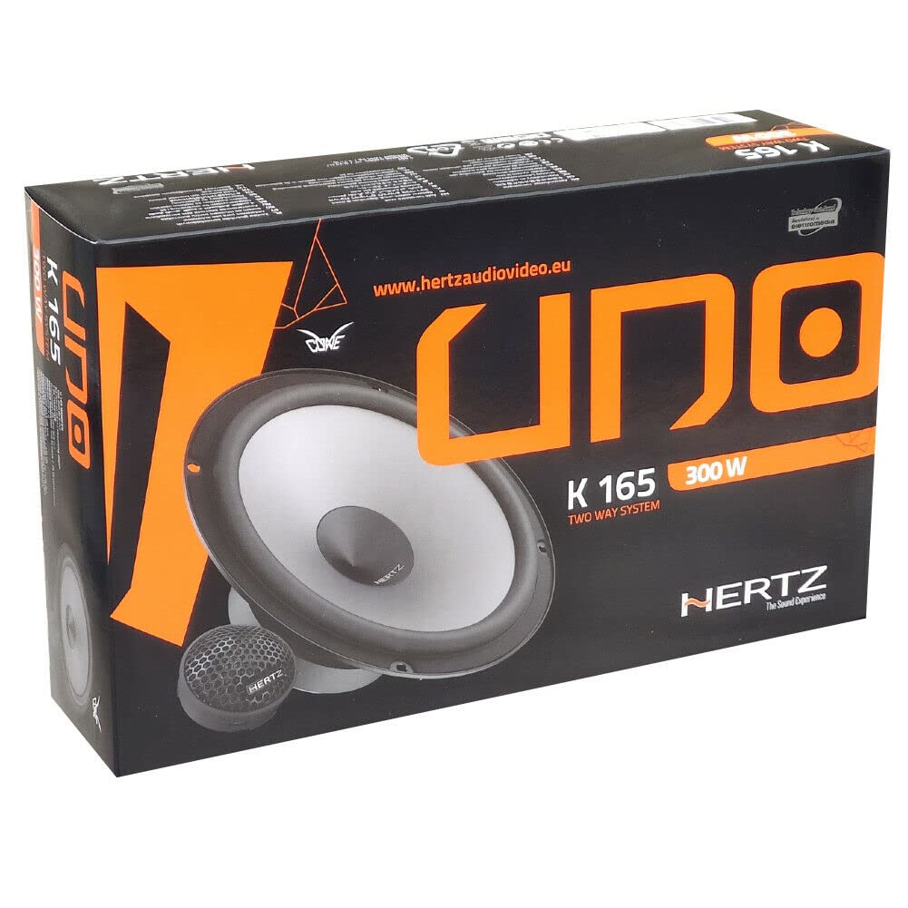 Kit Casse Altoparlanti Anteriori per Fiat Bravo II dal 2007 compatibile con Hertz K 165 300W Set 2 woofer +2 tweeter + 2 Anelli Adattatori 165mm + 2 Cavi (No plug and play)