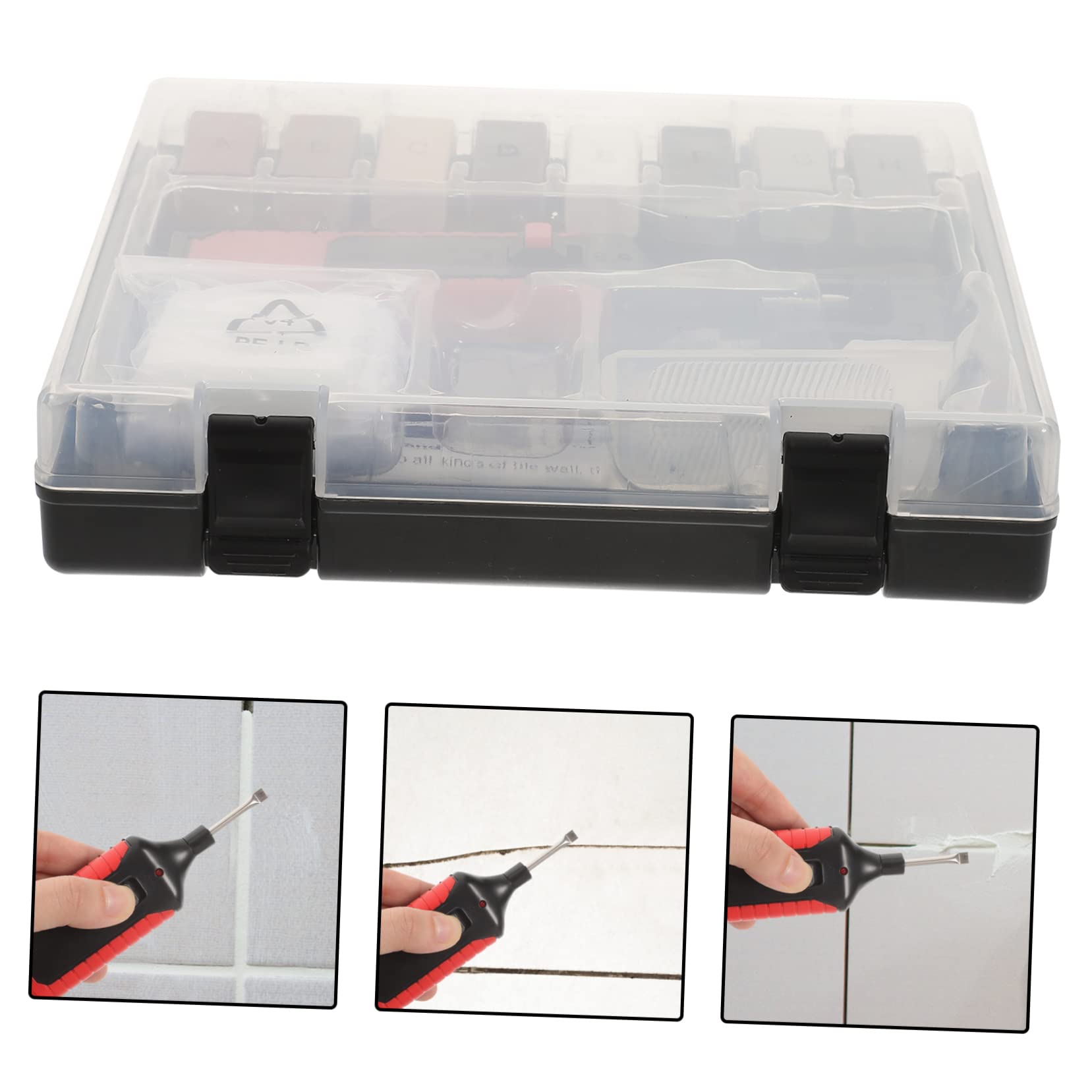 ORFOFE 1 Juego De Kit De Reparación De Azulejos Reparación De Grietas De Porcelana 8 Bloques De Cera De Para Reparación De Daños En El Piso De La Cocina El Fregadero Y La Puerta