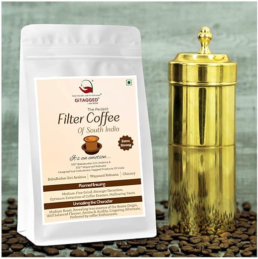 Filter Coffee Of South India – 500 Gms (Extra Strong Normal Blend) 80:20 GiTAGGED®