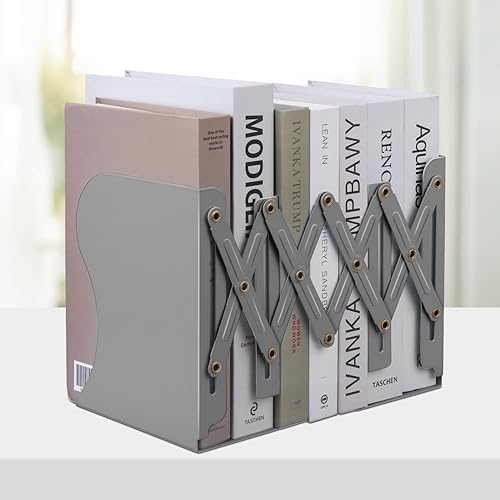 Sujetalibros ajustables, extremos de metal para estantes pesados, organizador de archivos de revistas de escritorio para el hogar, oficina, libros,