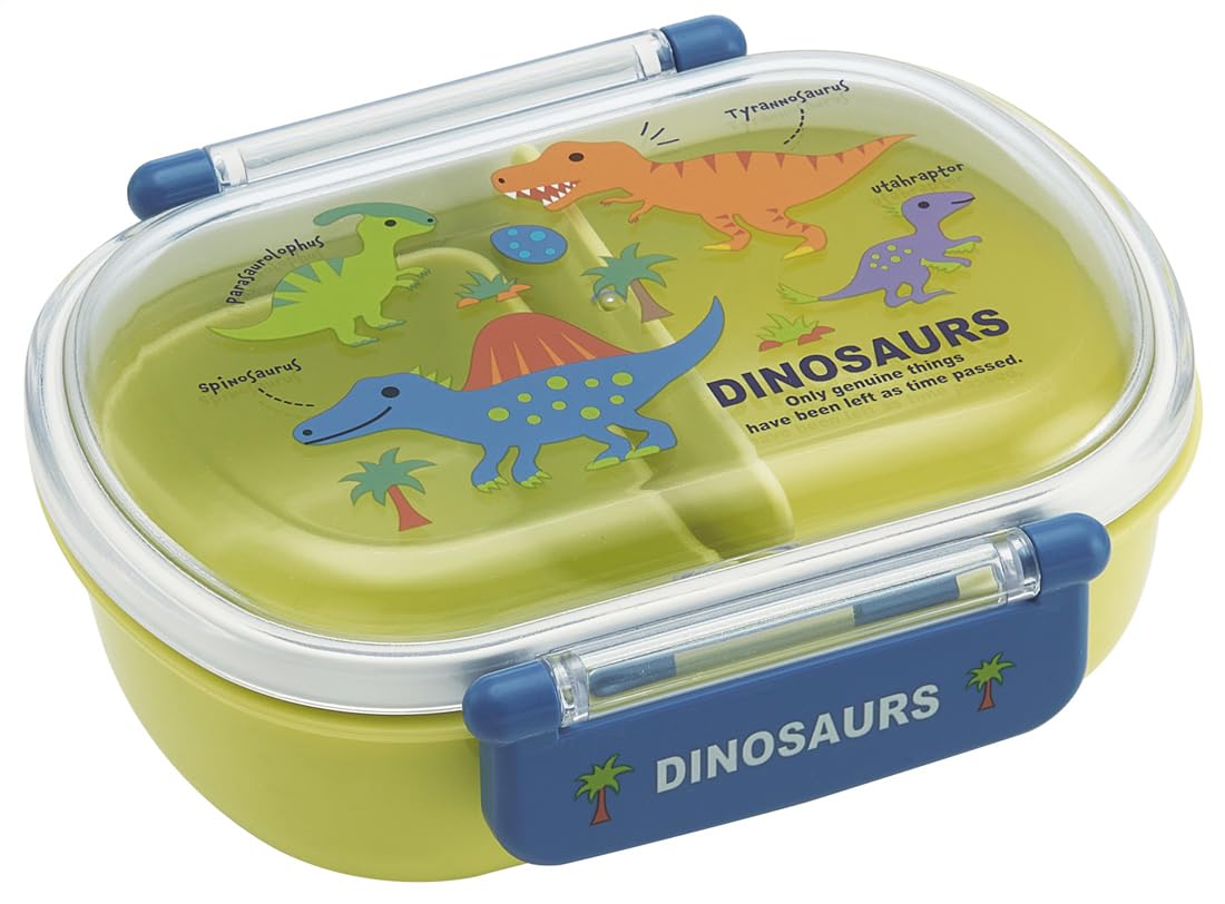 Skater QAF2BAAG-A Children's Lunch Box, 12.2 fl oz (360 ml), Fluffy Domed, Sinosaurus, Picture Book, New Antibacterial Treatment, For Children, Made in Japan