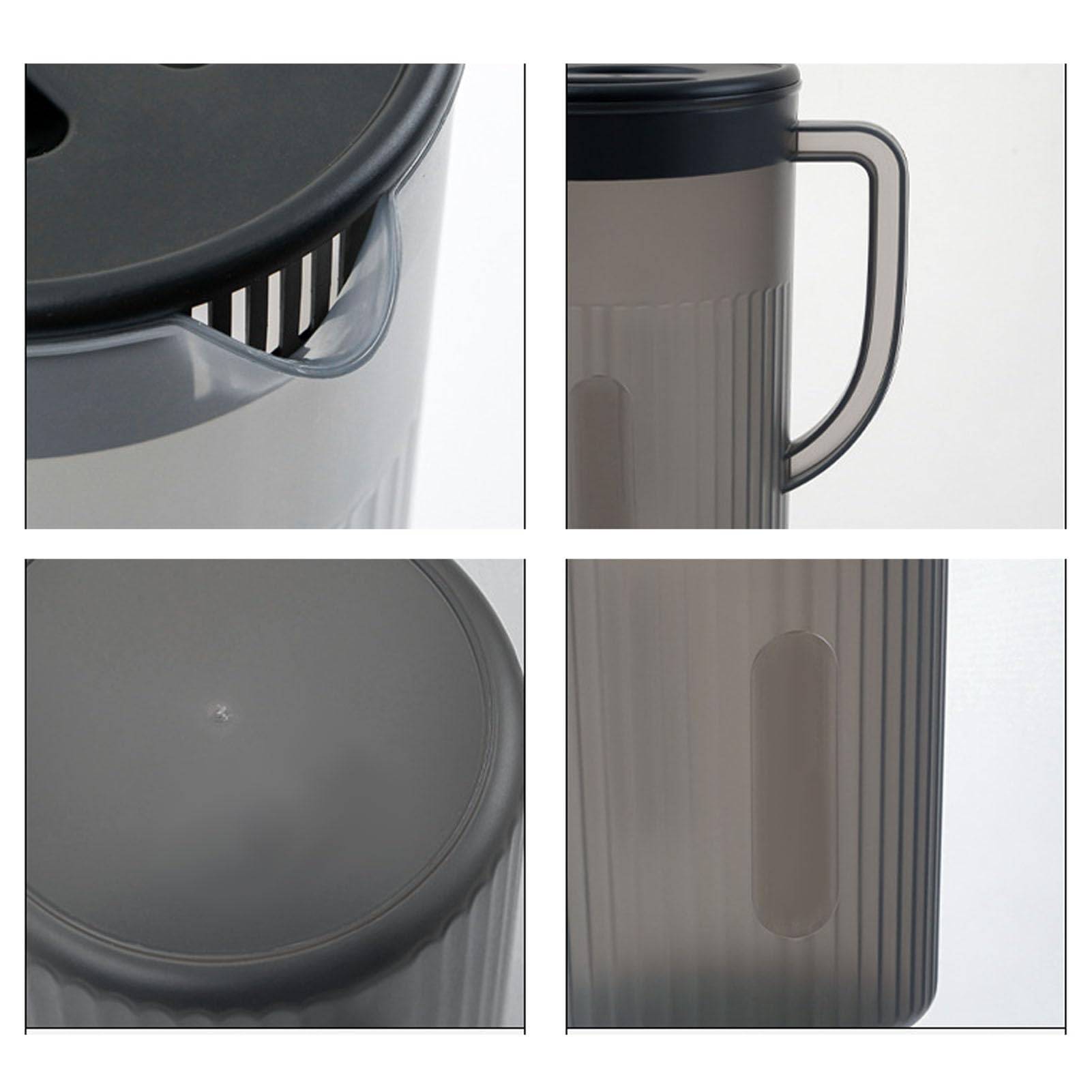 Brocca in Plastica da 2,7 Litri PP Resistente Temperature Alte Fino a 100¡ãC con Coperchio e Filtro per Frigorifero, Per Bere Acqua Fresca a Casa, Per Preparare T¨¨ Freddo all'Aperto