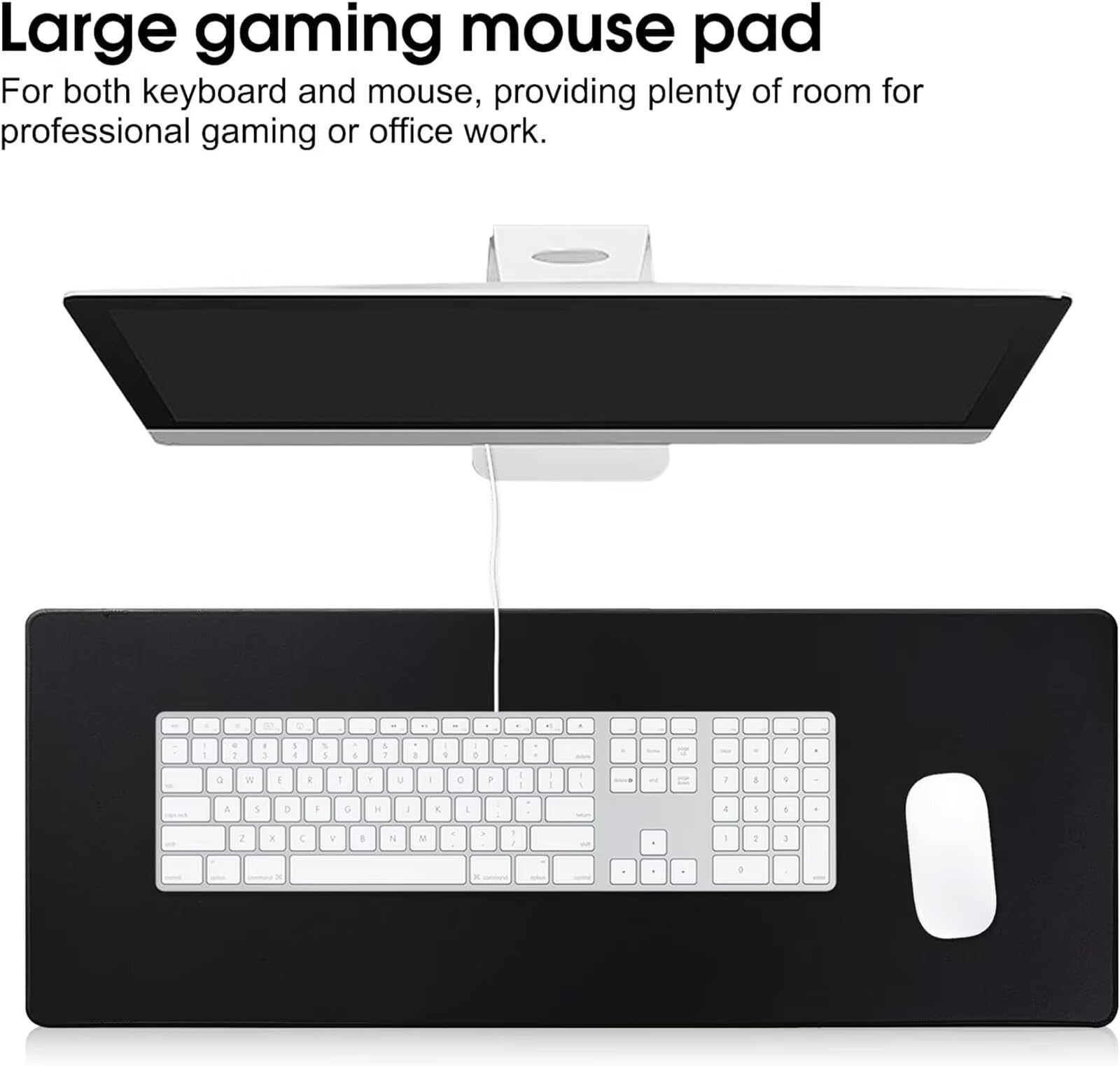 Tappetino Per Mouse Da Gioco 1500x800mm, tappetino Scrivania Grande con Base in Gomma Antiscivolo, Spessore 3 mm, mouse Pad xxl con Bordi Cuciti per PC, Laptop(Paesaggio del Vulcano Rosso)